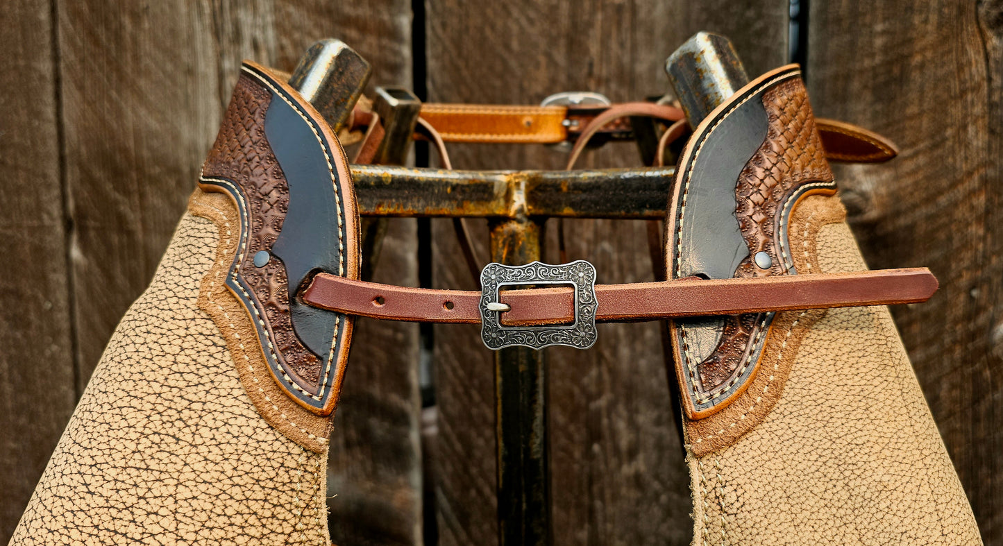 Bison/Water Buffalo Square Bottom Chaps