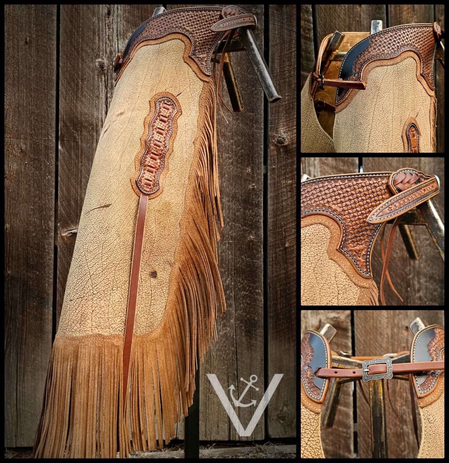 Bison/Water Buffalo Square Bottom Chaps