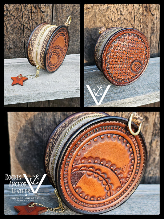 Mini Rope Can "Geometric Floral Stamp"