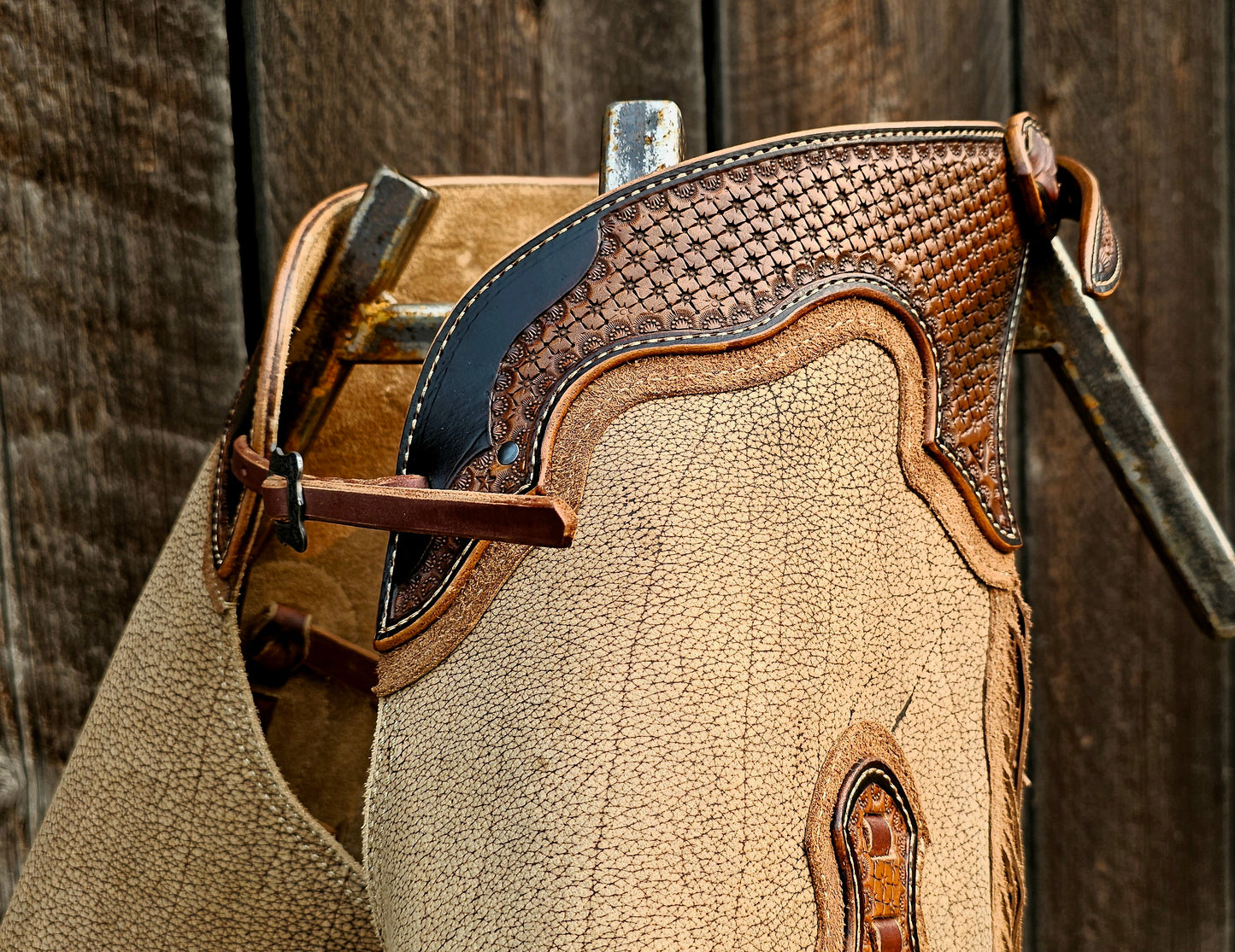 Bison/Water Buffalo Square Bottom Chaps