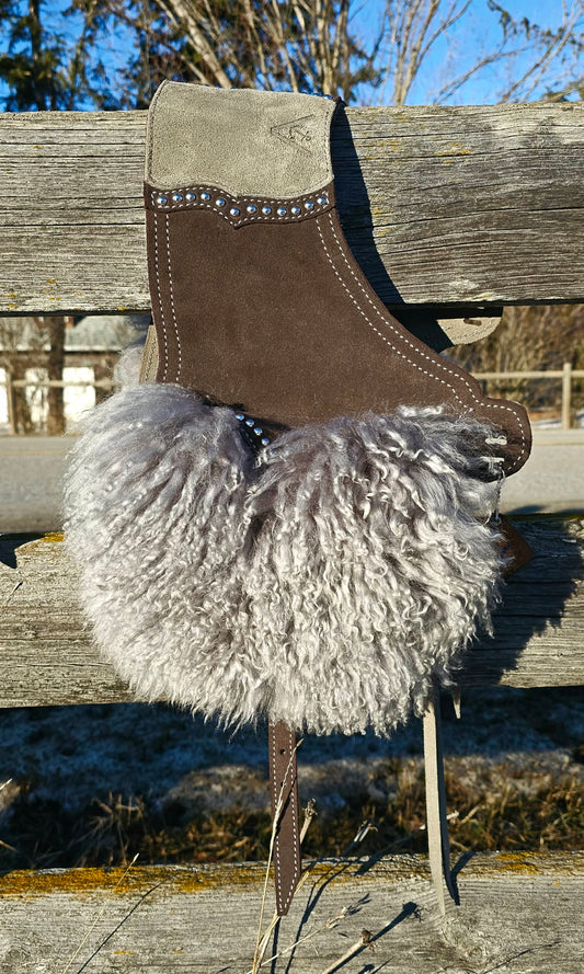 Soft and Silver Saddle Bags