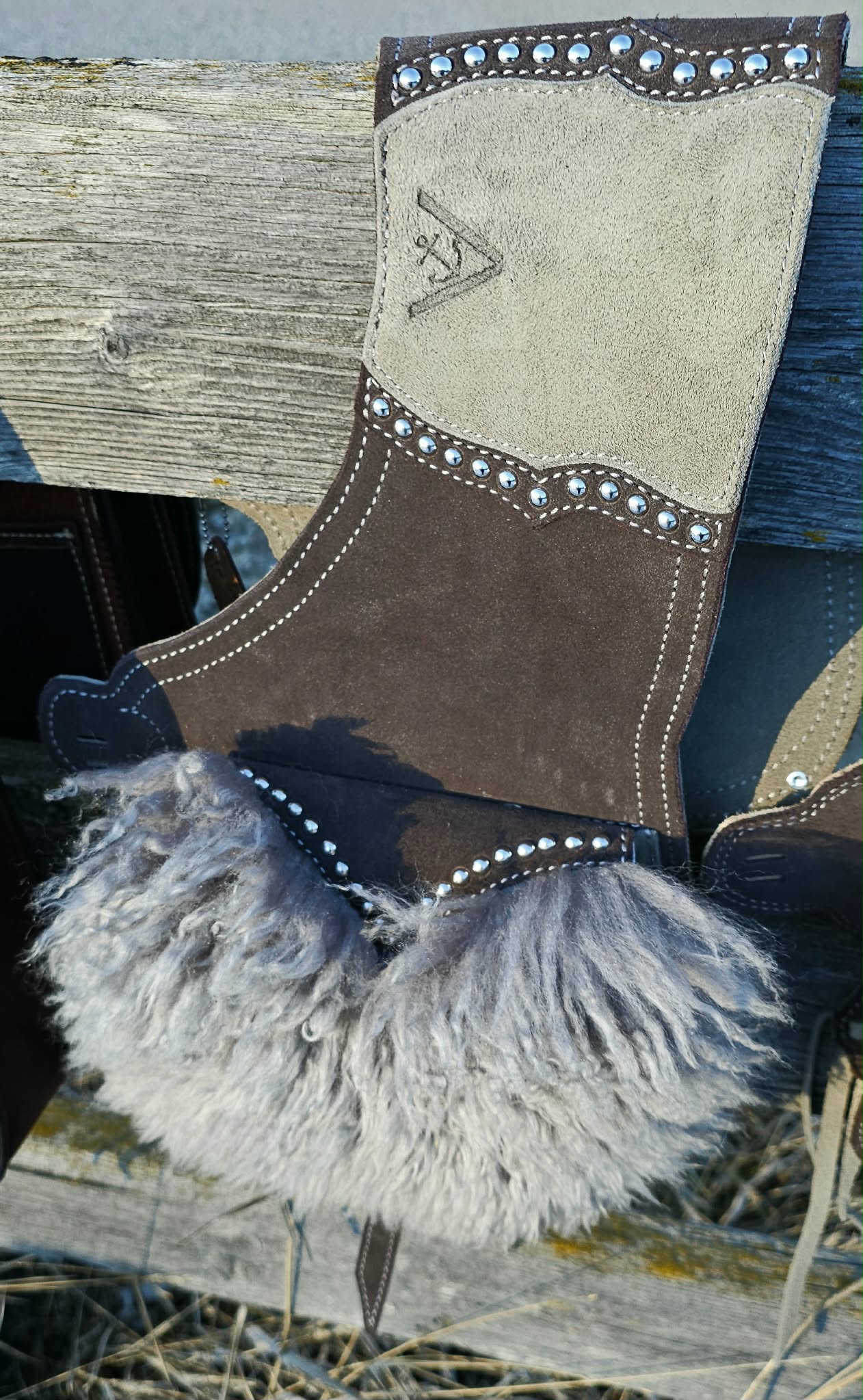 Soft and Silver Saddle Bags