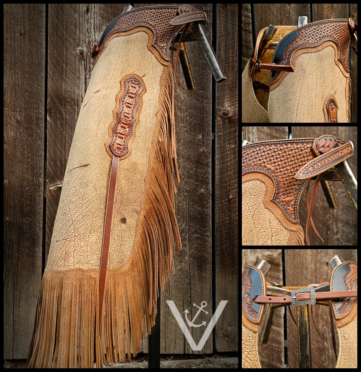 Bison/Water Buffalo Square Bottom Chaps